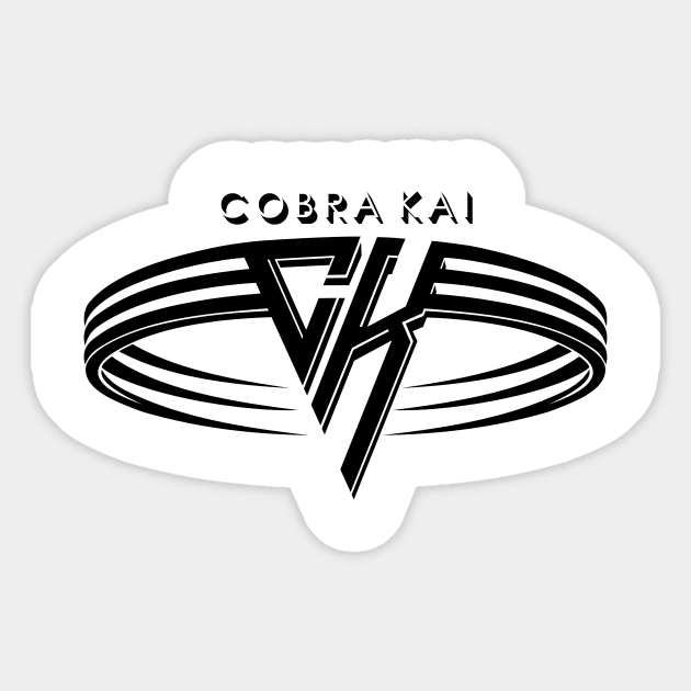 cobra kai black logo meme Sticker by night sometime